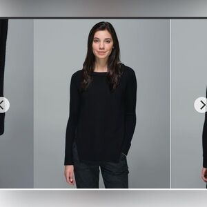 Lululemon Yin To You Merino Wool Black Sweater Size L